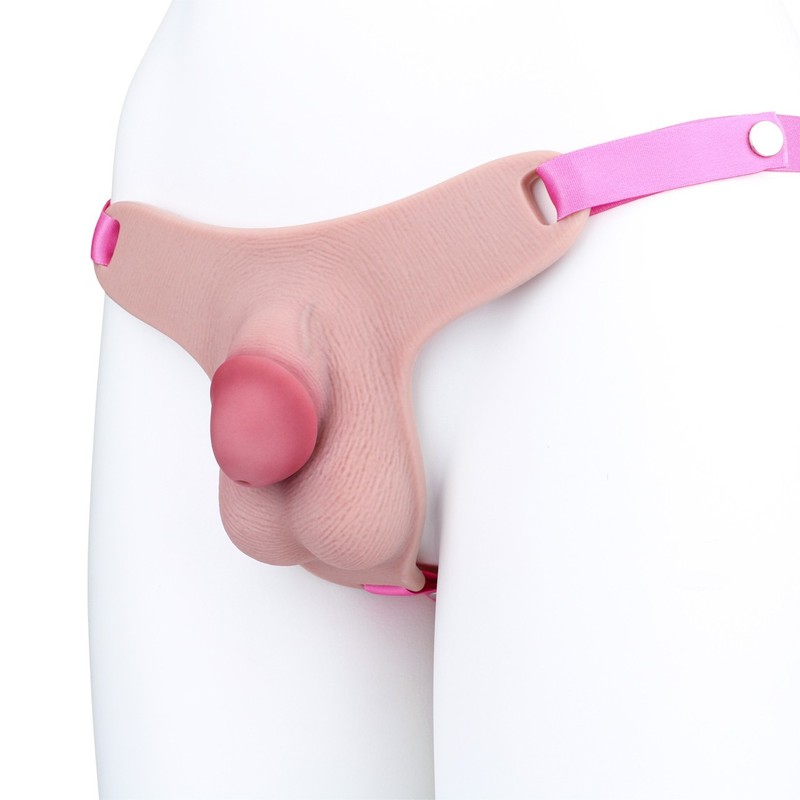 Silicone Chastity Cage Male Penis Restraint Device Soft Strap-on Cock Penis Cage gallery