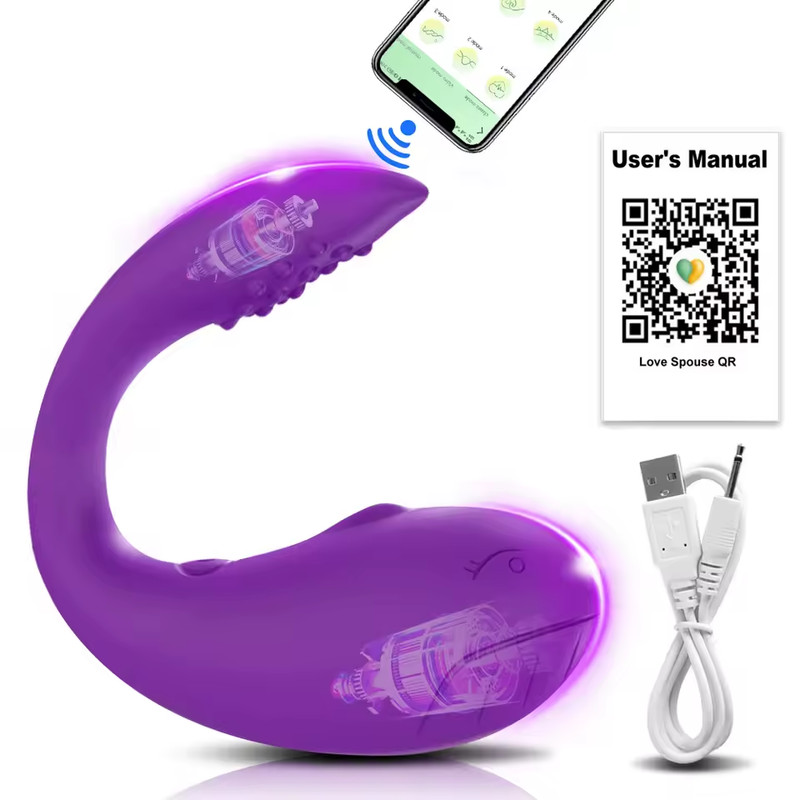 Sex Toys for Women Orgasm Vibrator-Clit G-Spot Dildo Massager Rechargeable-Anal