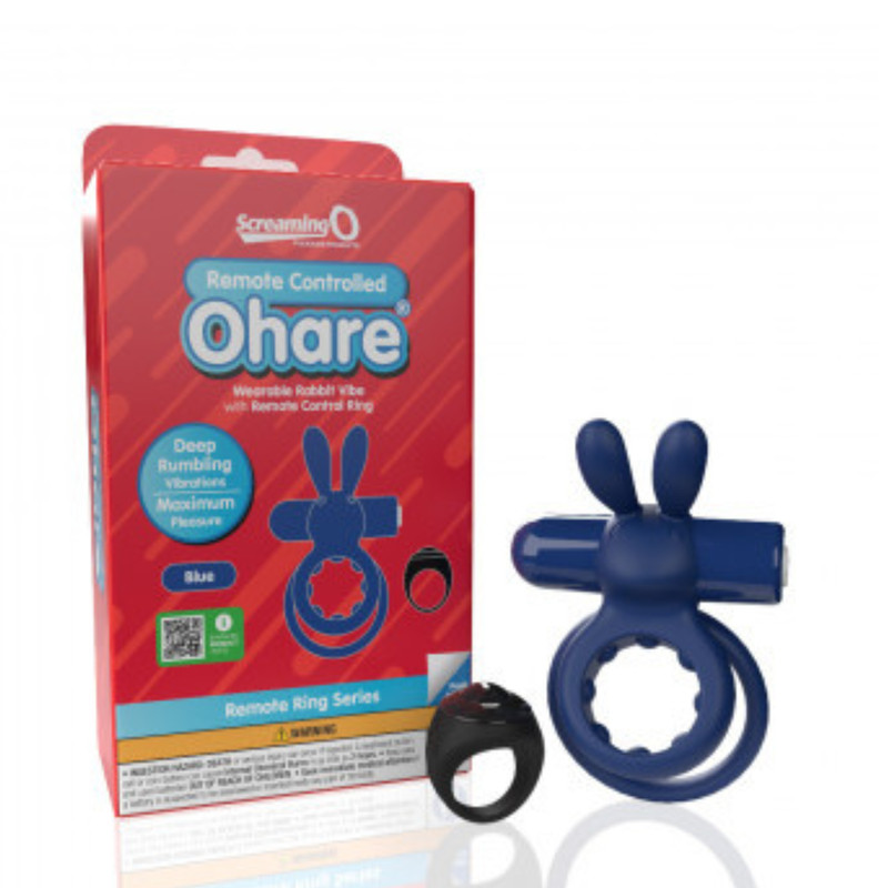 Rechargeable Vibrating Rabbit Penis Ring With DIscreet Remote Control Vibrator