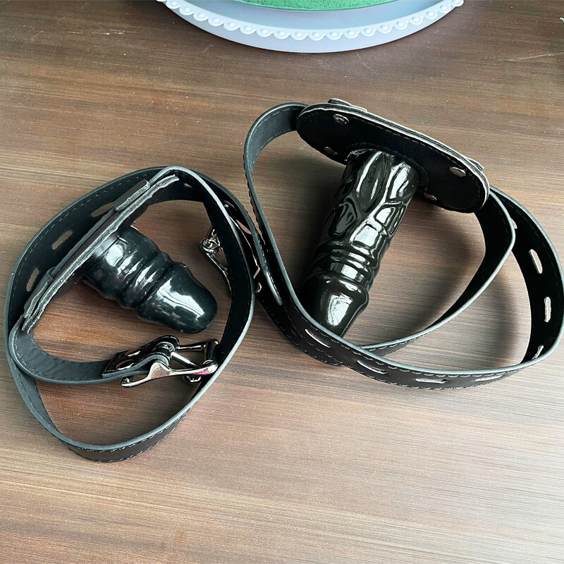 BDSM Lockable Silicone Gag Plug Bondage Open Mouth Gag Plug Restraints