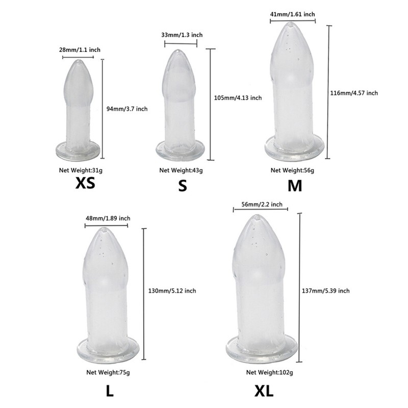 Unisex-Hollow-Anal-Butt-Plug-Anus-Expander-Anal-Dilator-Enema-Fetish SM Sexy-Toy gallery