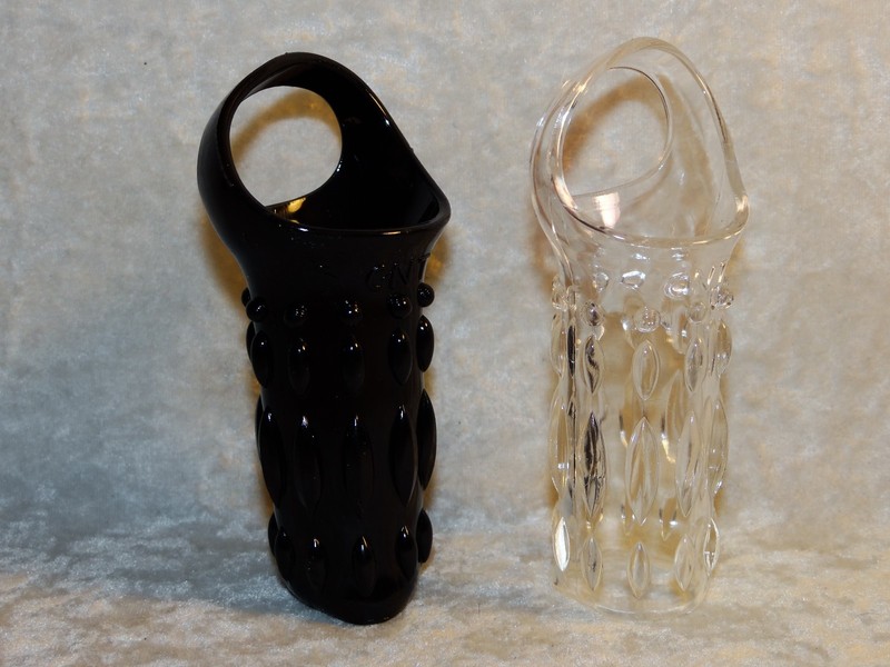Maxx Men Erection Sleeve Ribbed Sheath Cage Open Tip Sex Enhancer Black Clear