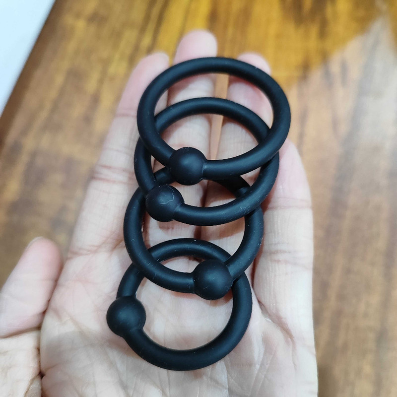 4pcs Set Cockring for Male Strong Stay Harder for Penis Stretcher Growth Sex Toy gallery