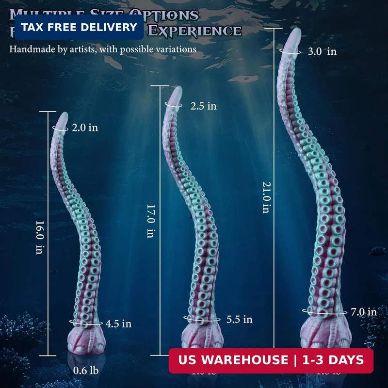 Monster Tentacle Dildo Anal Toys - 17" Fantasy Long Anal Dildos with Strong Suct gallery