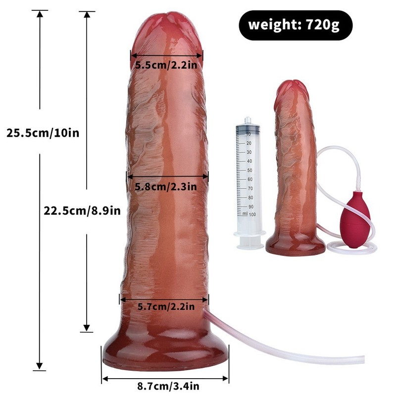 Squirting Ejaculating Dildo Realistic Suction Cup G-spot Penis Anal Women Sextoy
