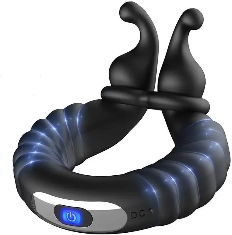 Vibrating Cock Rings Adjustable Penis Ring Silicone Rechargeable For Men Sex Toy gallery
