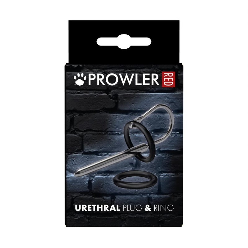 Prowler RED Stainless Steel Urethral Stimulation Plug and Penis Cock Two Ring gallery