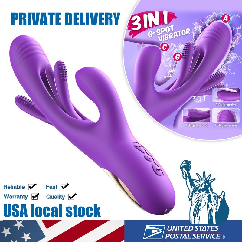 Flapping Patting Rabbit Vibrator G-Spot & Clitoral Pleasure With 7 Vibrations 3