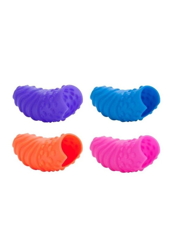 CalExotics Intimate Play Silicone Finger Swirls Assorted gallery