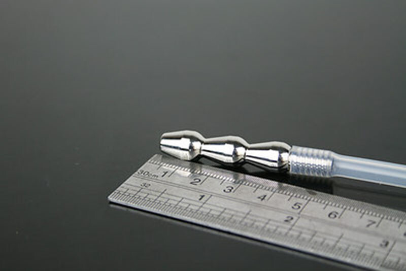 Urethral Sounds Male Stimulate Penis Plug Dilator Masturbation Rod with Tube US gallery