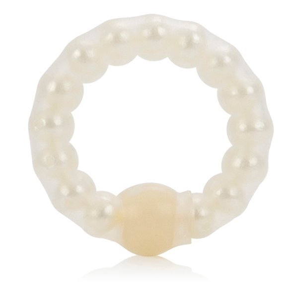Stretchable Male Penis Erection Enhancer Cock Ring w/ Pearl Stimulation Beads gallery