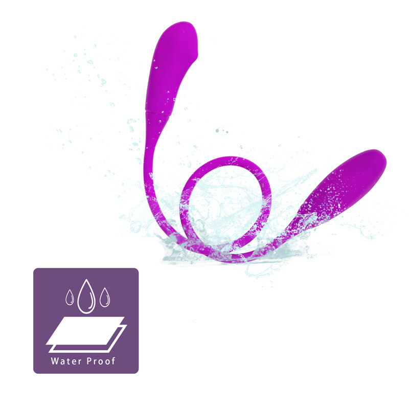 Vibrating Flexible Bendable Double Ended Penetration Dildo Dong DP Sex Vibrator gallery
