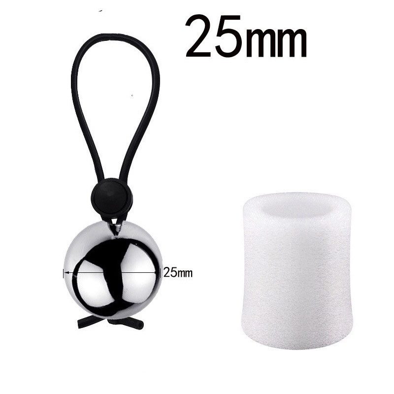 Man Conductive Penis Cock Ball Ring Metal Hanger for Enlargement Exercise Male