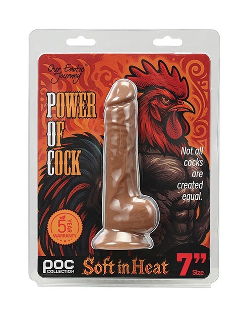 Power of Cock 7&Prime; Dildo – Dark Tan