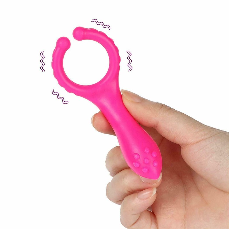 Female-Nipple-Clamps-Vibrator-Electric-Clit-Massager-Oral-Sex-Toys-for-Women-Men gallery