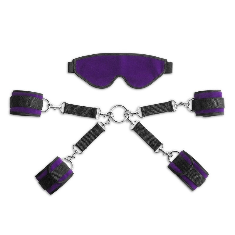 Liberator Deluxe Bond Kit Wrist + Ankle Cuff Cuff Connectors Hogtie Blindfold