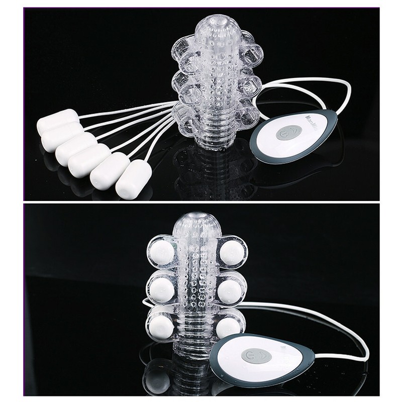 Vibrating Penis Head Massager Men Masturbator Glans Vibrator Bullet Sex Toy Male gallery