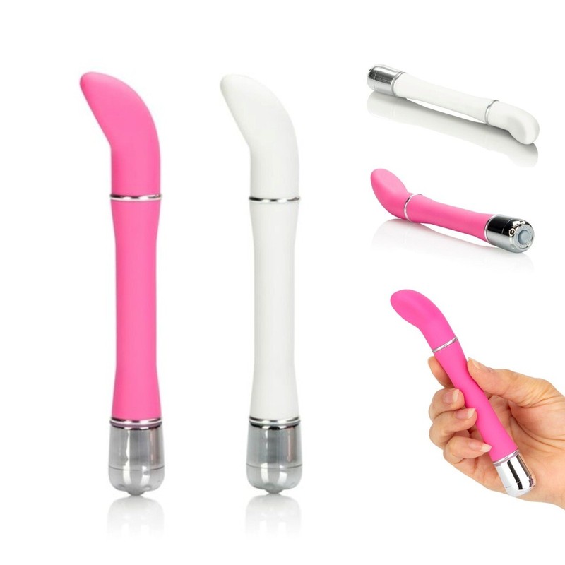 Smooth Slim Slender Curved Clit G-spot Vibrator Massager Sex Toy for Women