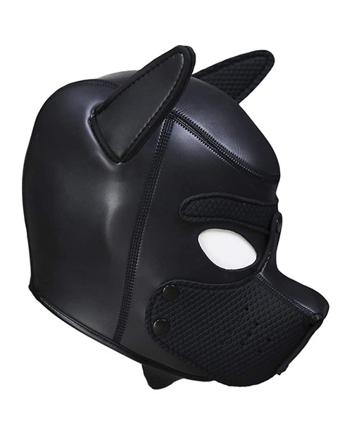 Shots Ouch Puppy Play Puppy Hood - Black gallery
