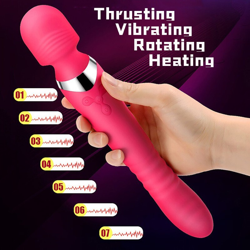 360° Rotation Thrusting Dildo Vibrator G spot Multispeed Massager Adult Sex toy