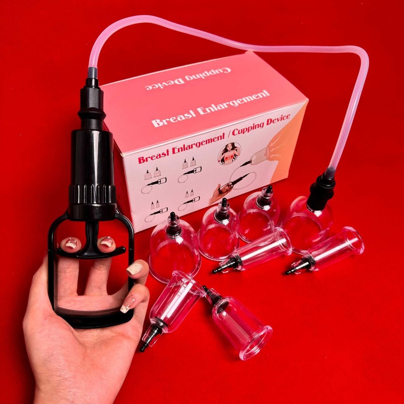 4 Pairs Nipple Sucker Pump Breast Stimulator Body Sucking Clit Enlarger Sex Toys