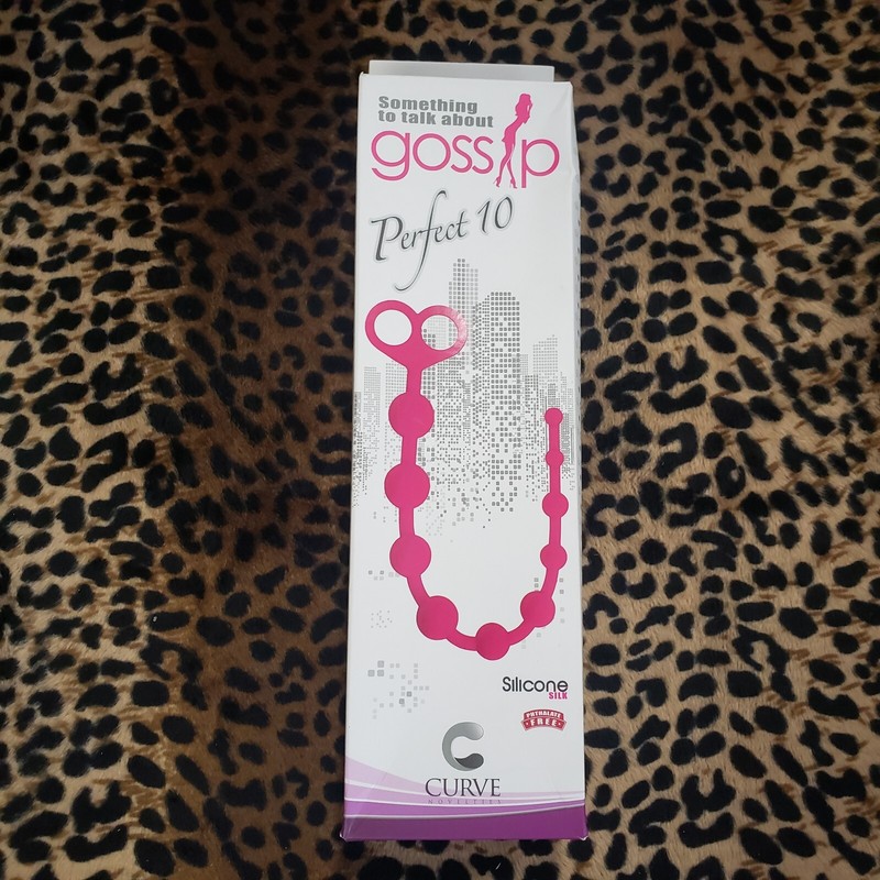 Gossip Perfect 10 Silicone Anal Beads🔥 Magenta 😈 Curve Toys 🔥 BOX DMG