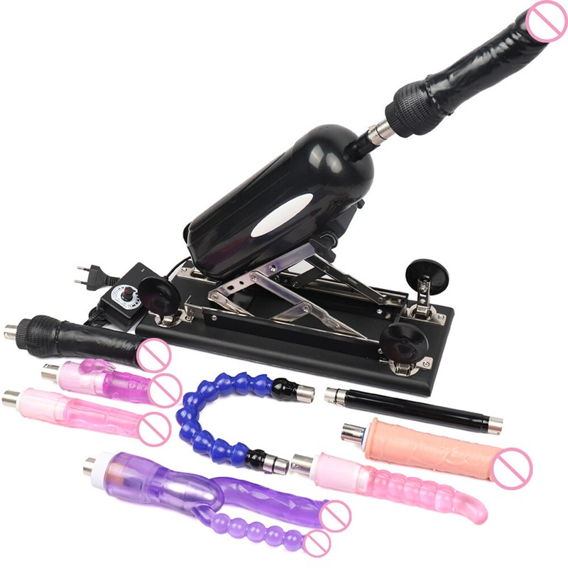 Stable Sex Machine Automatic with Free Dildos Fuckmachine Pump Gun Metal Bracket