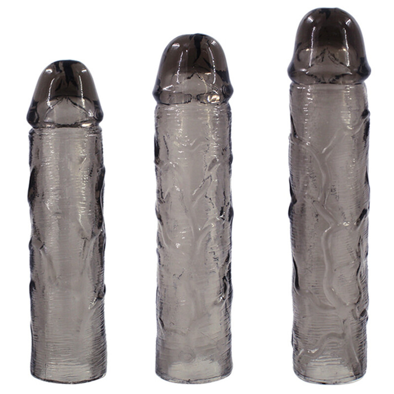 3 Pcs Male Penis Sleeve Cock Extended Girth Enhancer Enlarger Extension Sex Toys gallery