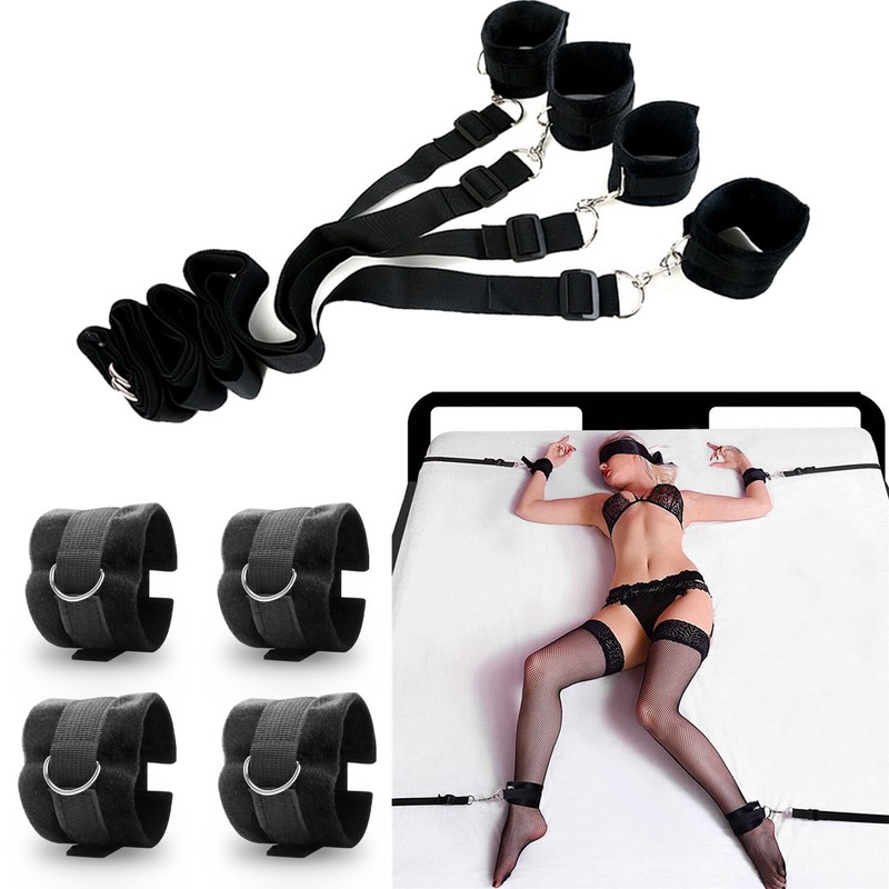 BDSM Bed Restraint Bondage Set BDSM Handcuffs Sex Toys for Women Couples gallery