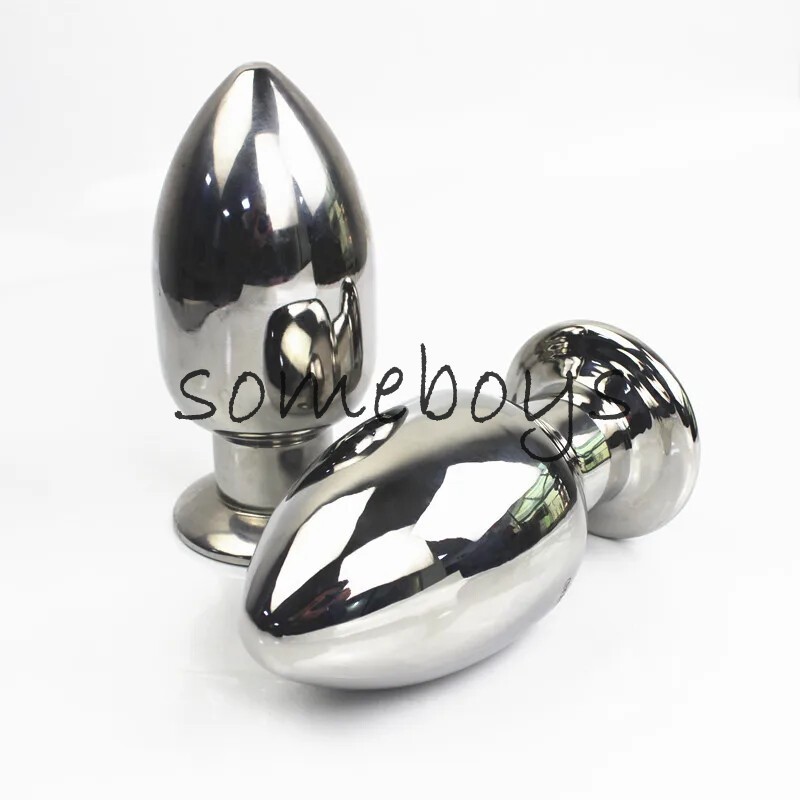 15 Sizes Stainless Steel Anal Dildo Butt Balll Plug Solid Metal Anus Dilator