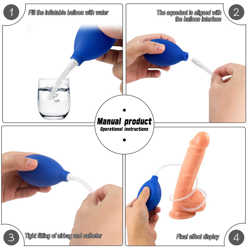 Soft Bendable Realistic Ejaculating Squirting Dildo Strong Suction Cup Sex Toy gallery