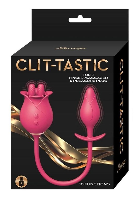 Clit-Tastic Tulip Clitoral Vibrator – Red
