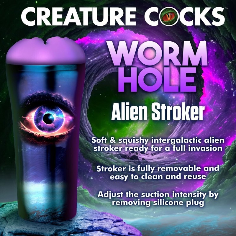 Creature Cocks Wormhole Alien Stroker Purple Fantasy Masturbation Sleeve gallery