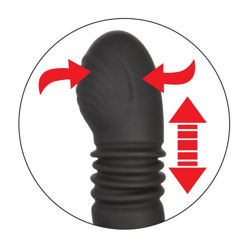 Thrusting Rotator Anal Probe Prostate Massager Stimulator Vibrator Butt Plug gallery