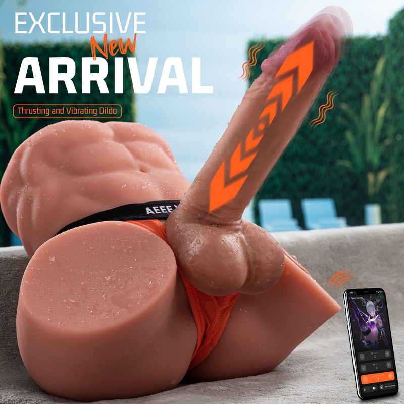 Realistic Vibration Male Ass Sex Toys for Gay Women W/Big Penis Removable Dildo