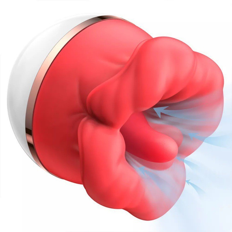 New female pleasure device – Red Lip Vibrating Rod – Big Mouth Sex Toy