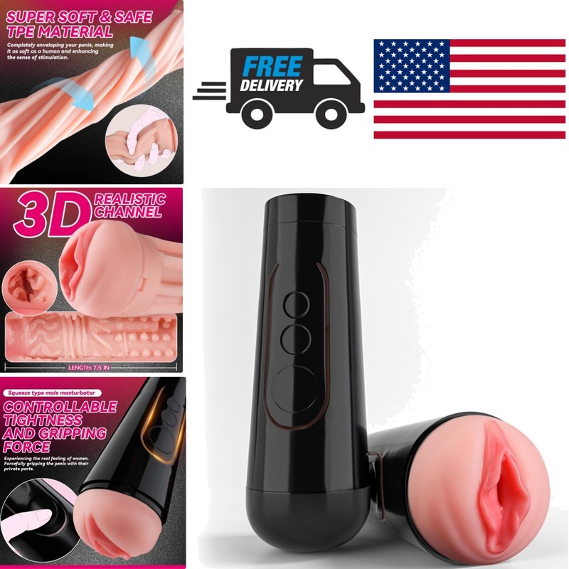 Waterproof Male Masturbation Cup Soft TPE Material Textured for Realistic Feel