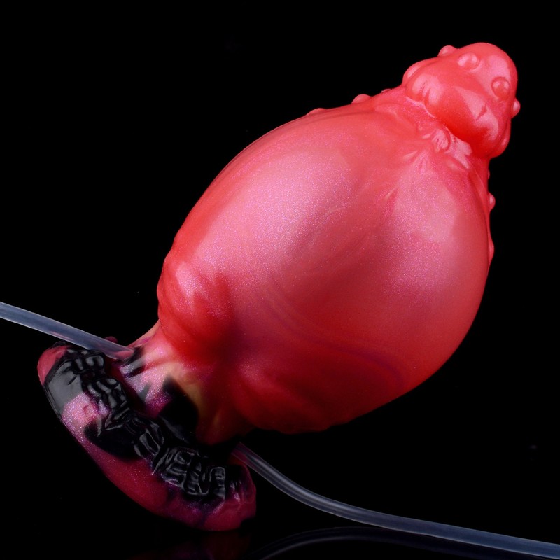 Inflatable Big Knot Penis Dong Squirting Ejaculating Dildo G-spot Women Sex Toy gallery