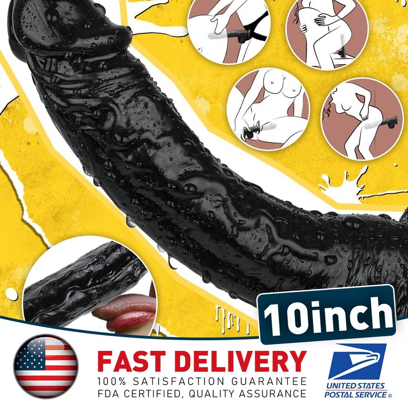 Dildo 10 Inch Realistic Lifelike Big Real Dong Suction Cup Waterproof Women Toy