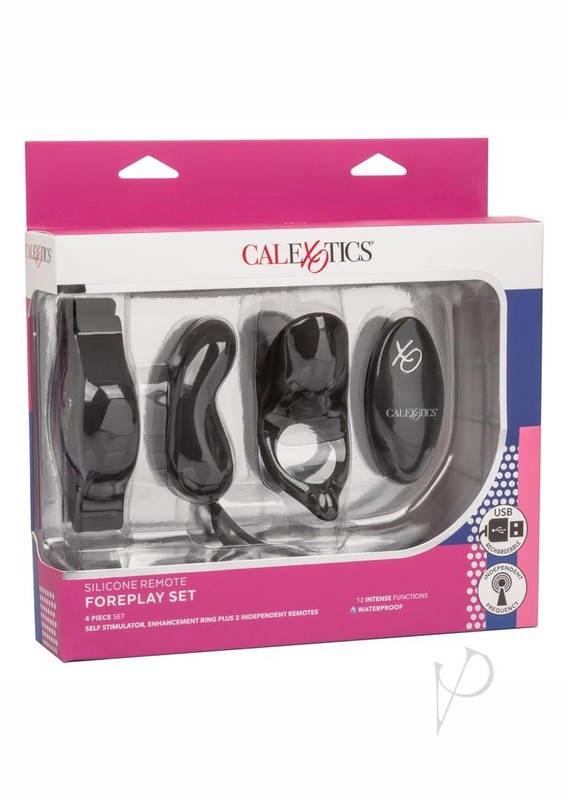 CalExotics Silicone Foreplay Kegel Ball Kit with Remote Control – Black