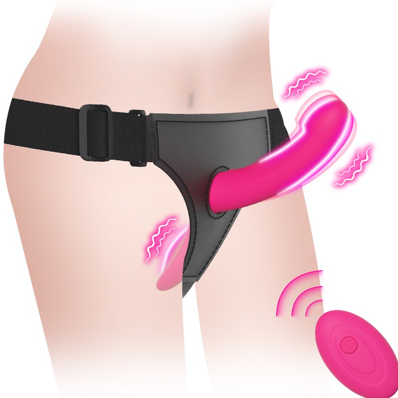 Vibrator Strap-On-Adult-Adjustable-Massager-Realistic-Man-G-Spot-Dildo-Sex-Toy gallery