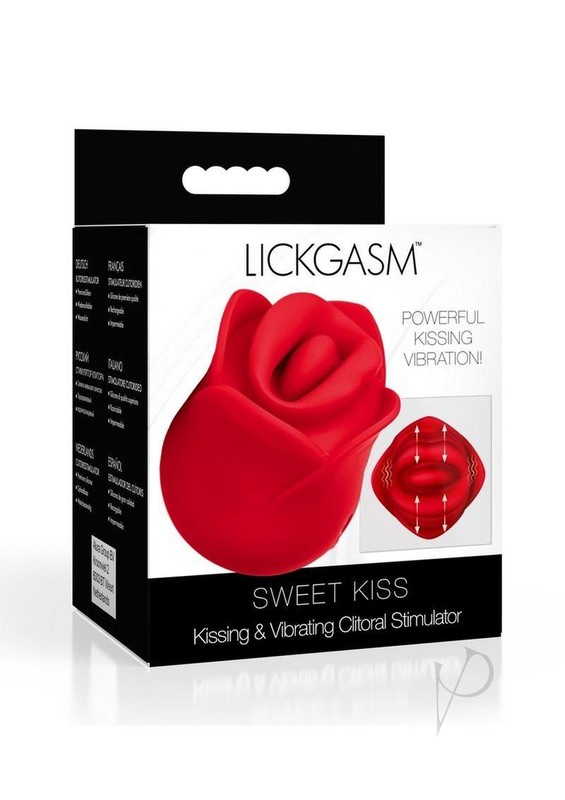 Lickgasm Sweet Kiss Kissing and Vibrating Rechargeable Silicone Clitoral