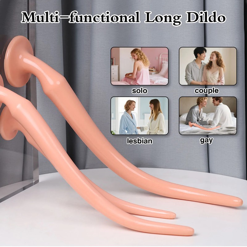 Extra Long Anal Dildo Beads Butt Plug Deep Stimulation G-Spot Sex Toys Women-Men gallery