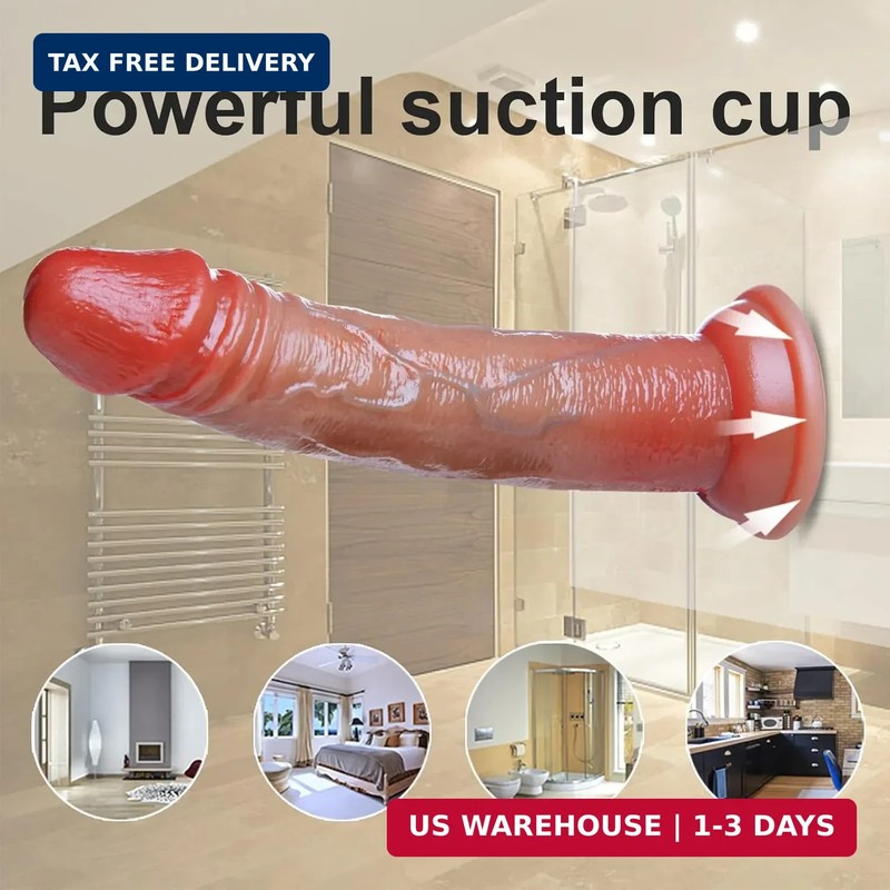 3 Pcs Realistic Silicone Beginner Slim Dildo Training Set (Small 5.7" Medium 6.8 gallery