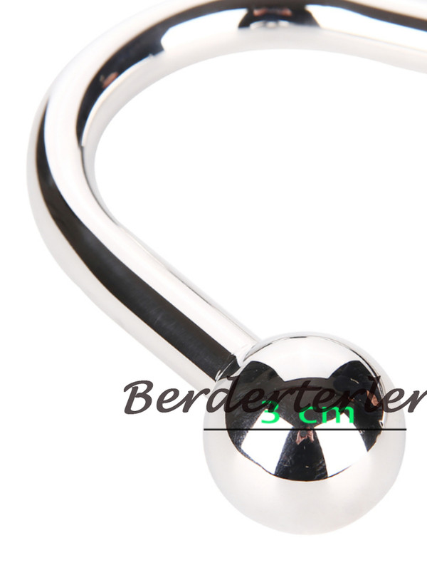 Stainless Steel Anal Plug Anus Hook with Ball Prostate Massager Dilator Sex Toys gallery