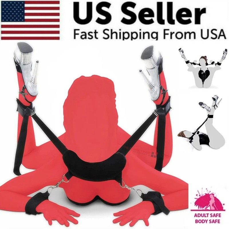 Bed Bondage Kit Hand Ankle Cuffs Restraint Straps Set Sex Play BDSM for Couples