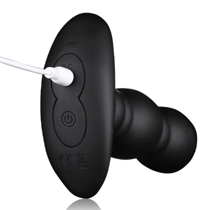 Wireless Remote Control Male Prostate Massage Vibrator Inflatable Anal Butt Plug gallery