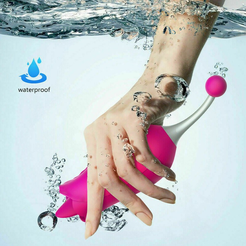 Red Electric Vibraging Clit G-Spot Simulator Vibrator Nipple Breast Massager gallery