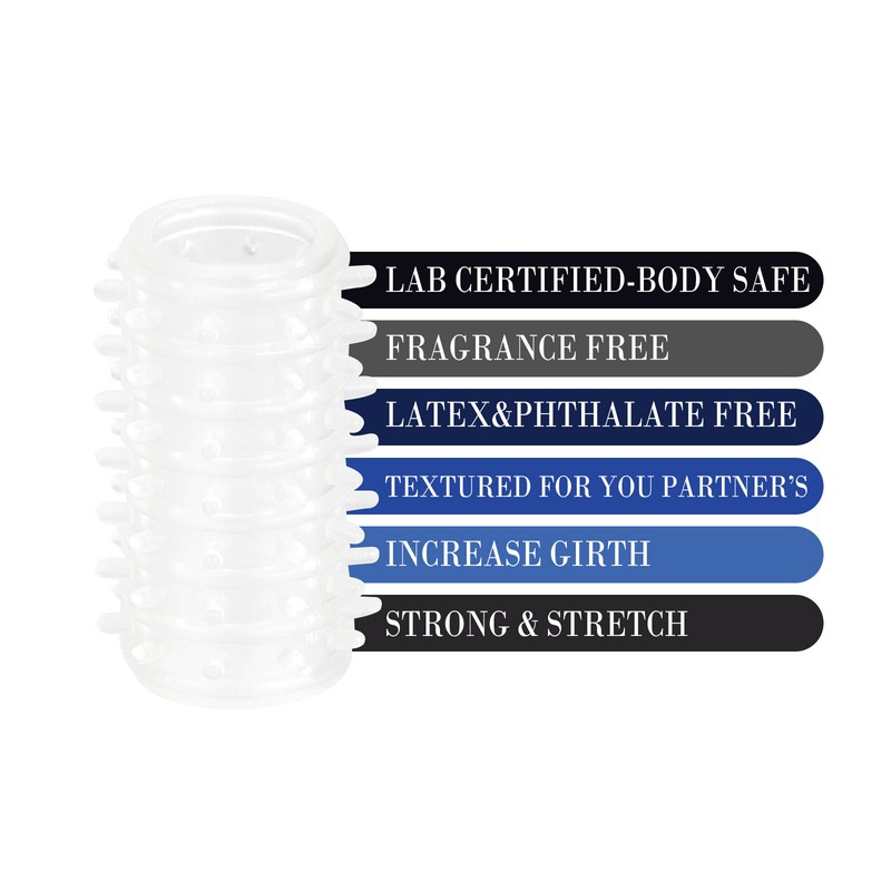 6PCS Male Silicone Cock Ring Penis Sleeve Set Sex Toy Extension-Extender for Men gallery