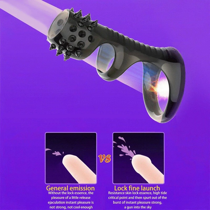 Couples Penis Ring Lock Male Men Sex Cock Penis Ring Erection Enhance Stretcher gallery